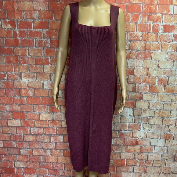 Torrid Midi Ultra Soft Sweater Square Neck Dress - Picture 4 of 13